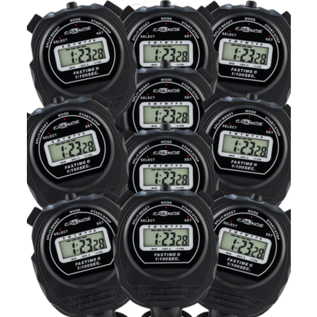 Pack of 10 Fastime 0 Economy Stopwatches