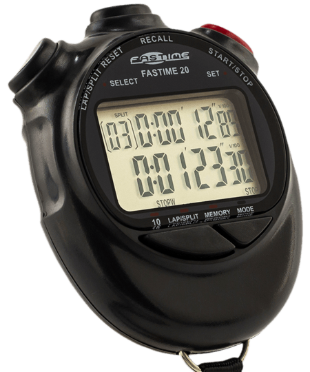 Fastime 23 Split time function stopwatch with battery hatch 