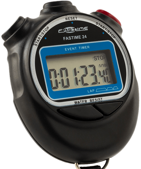 Large display single event stopwatch.